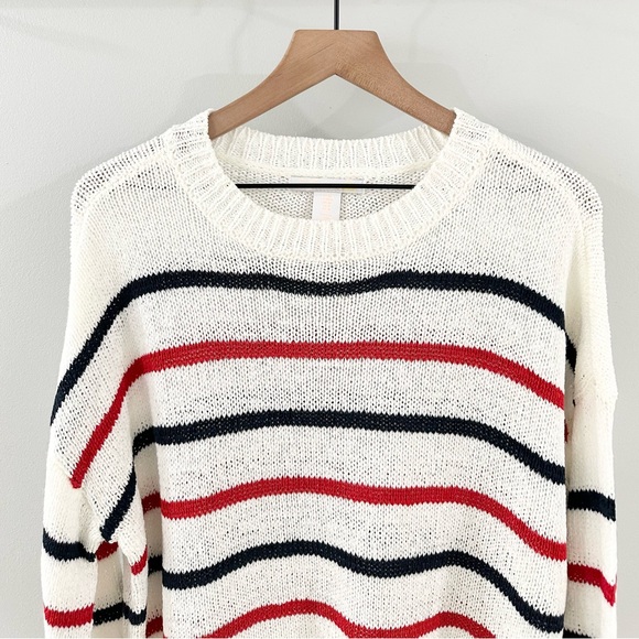 C&C California Long Sleeve Relaxed Fit Striped Sweater Size Medium - Picture 3 of 6